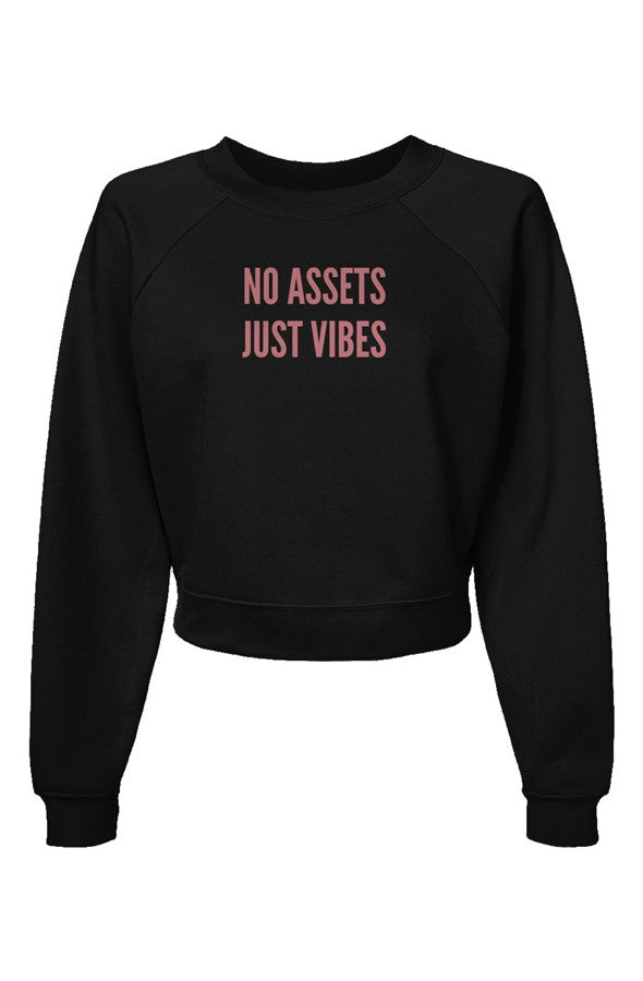 Assets-Womens Raglan Pullover Fleece Sweatshirt