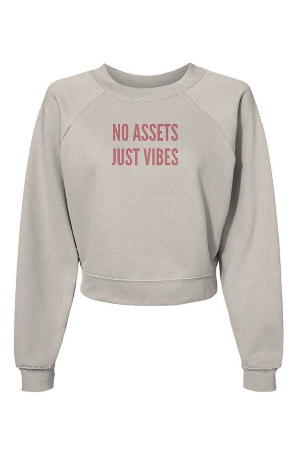 Assets-Womens Raglan Pullover Fleece Sweatshirt