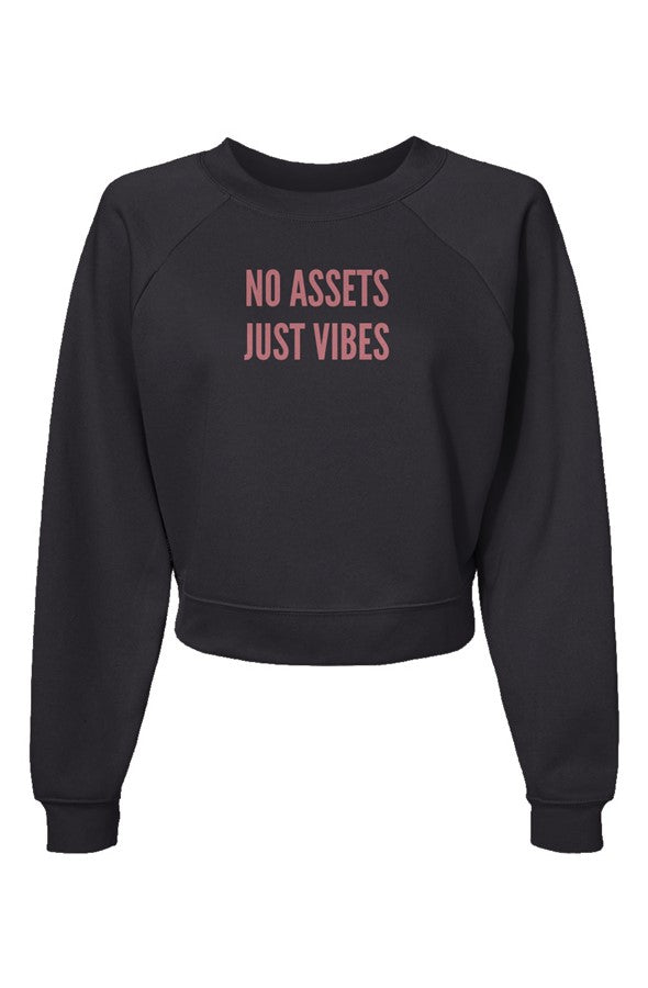 Assets-Womens Raglan Pullover Fleece Sweatshirt